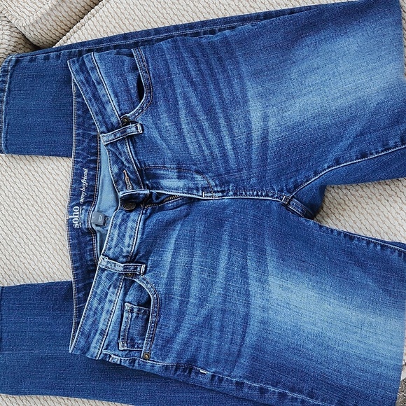 Soho Women's Straight Leg Blue Jeans, Size 6 - Picture 2 of 4